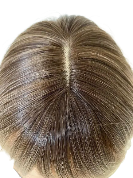 paróka mű fejbőrrel - 100% valódi emberi haj