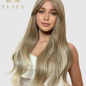 Hosszú természetes szőke balayage ombre paróka