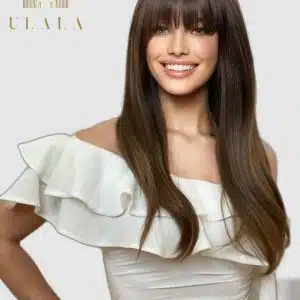 barna valódi haj paróka