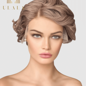 Rövid hálós lace front paróka emberi haj