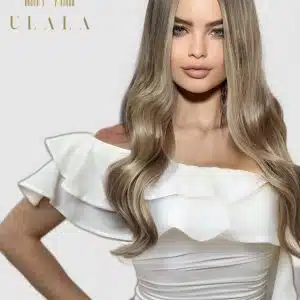 Természetes szőke hálós lace front csipke paróka