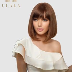 barna emberi haj paróka