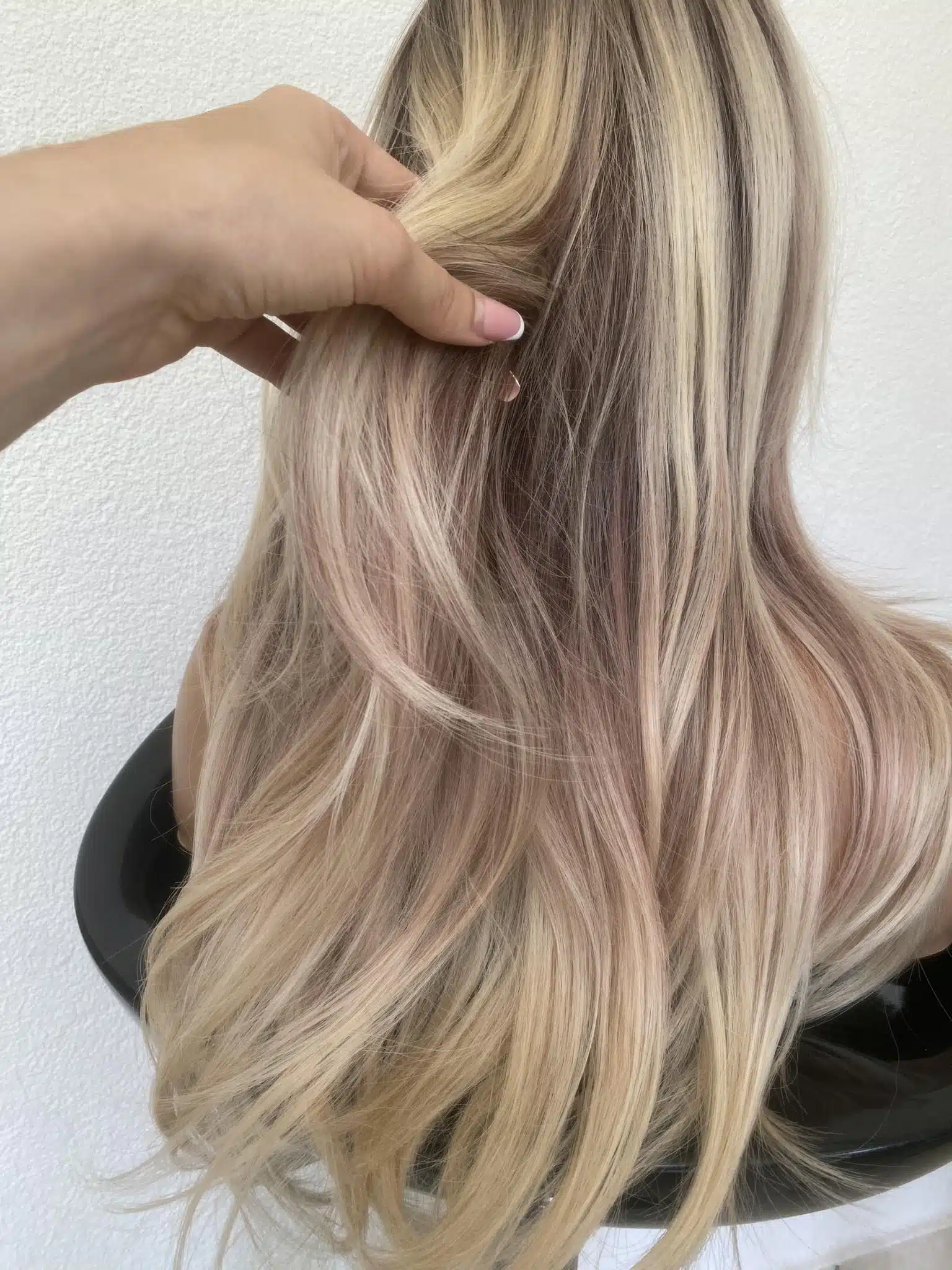 hosszú szőke pink paróka eladó