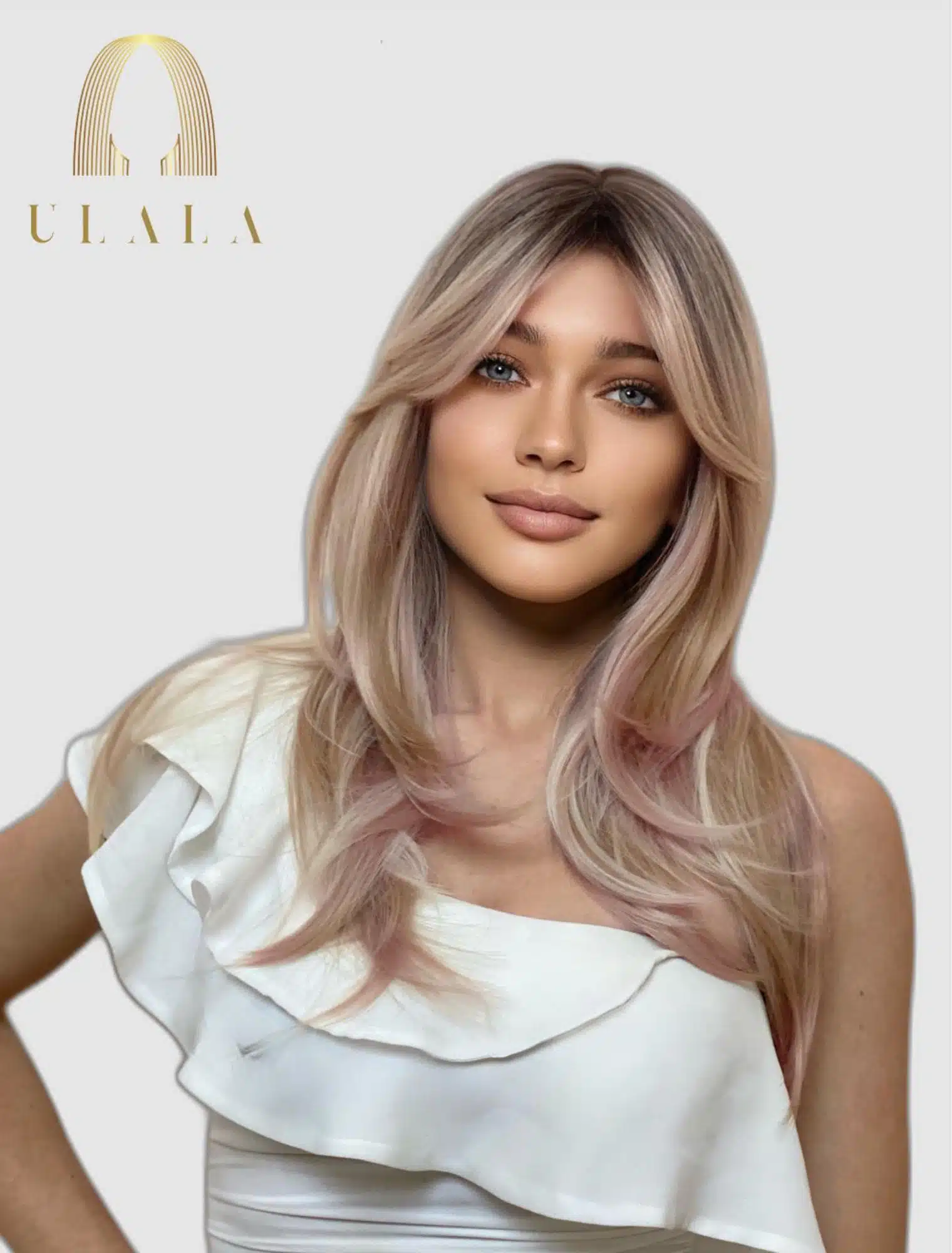 szőke pink paróka