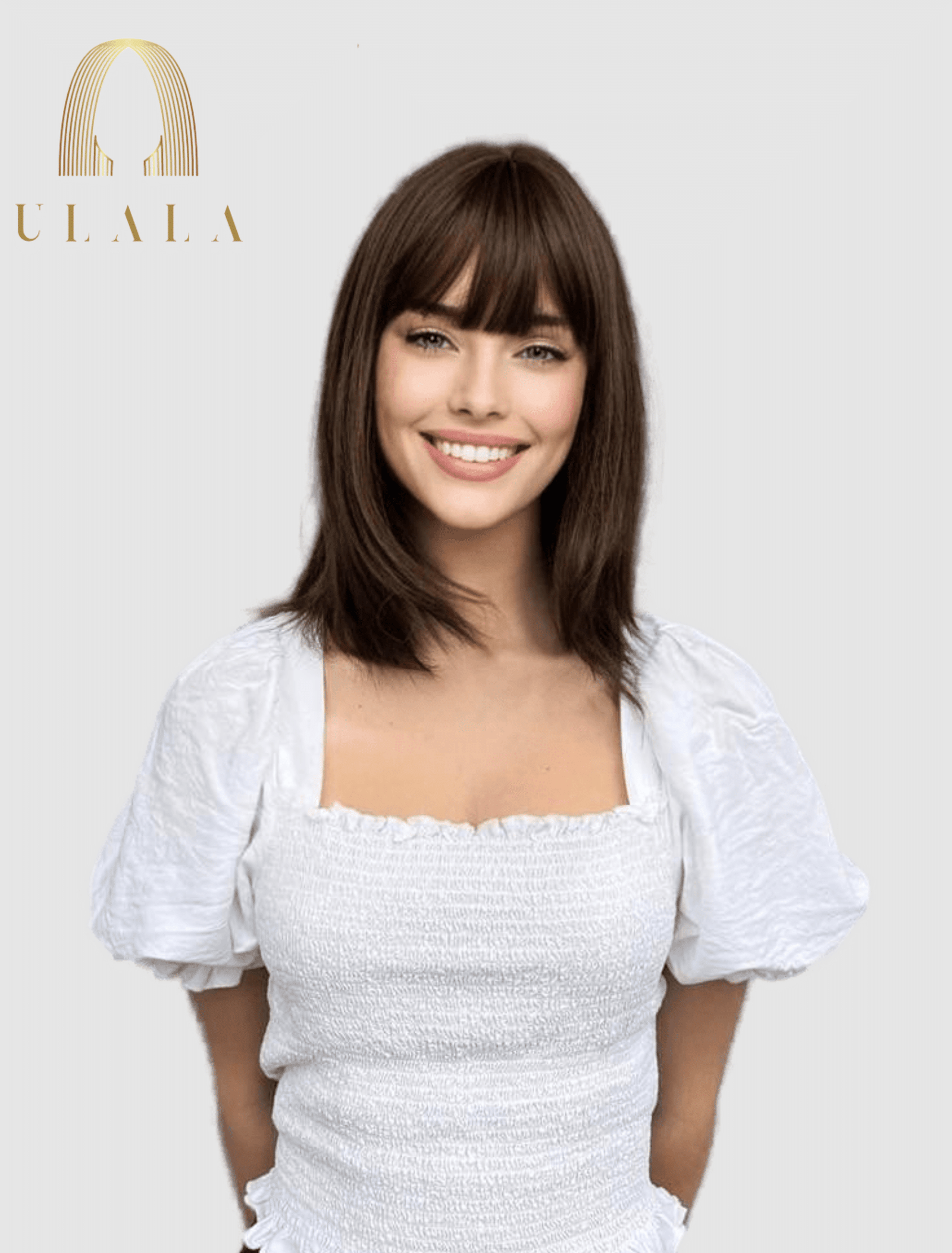 barna valódi haj paróka