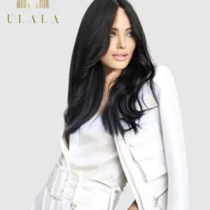 fekete paróka valódi emberi hajból