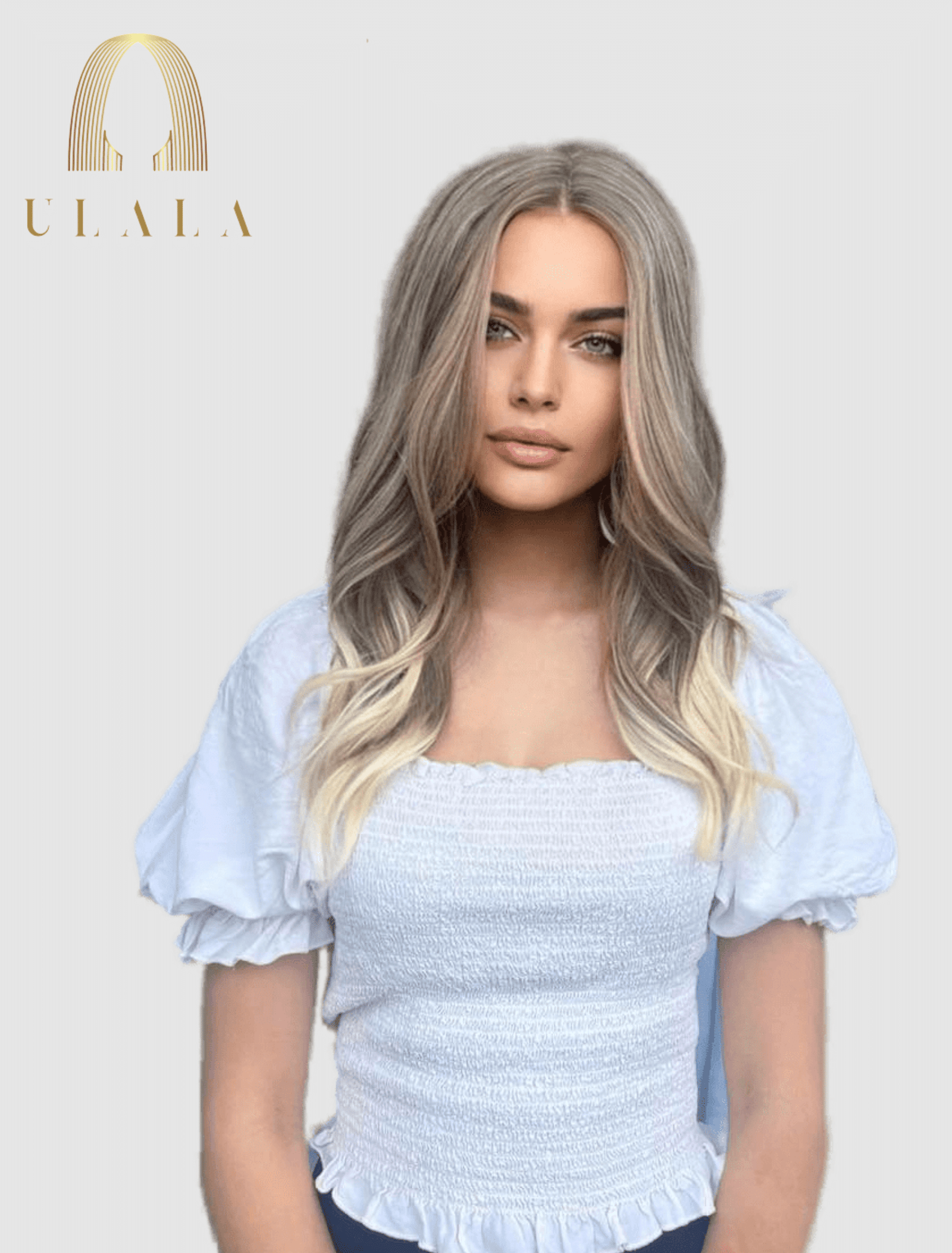 szőke lace front hálós paróka