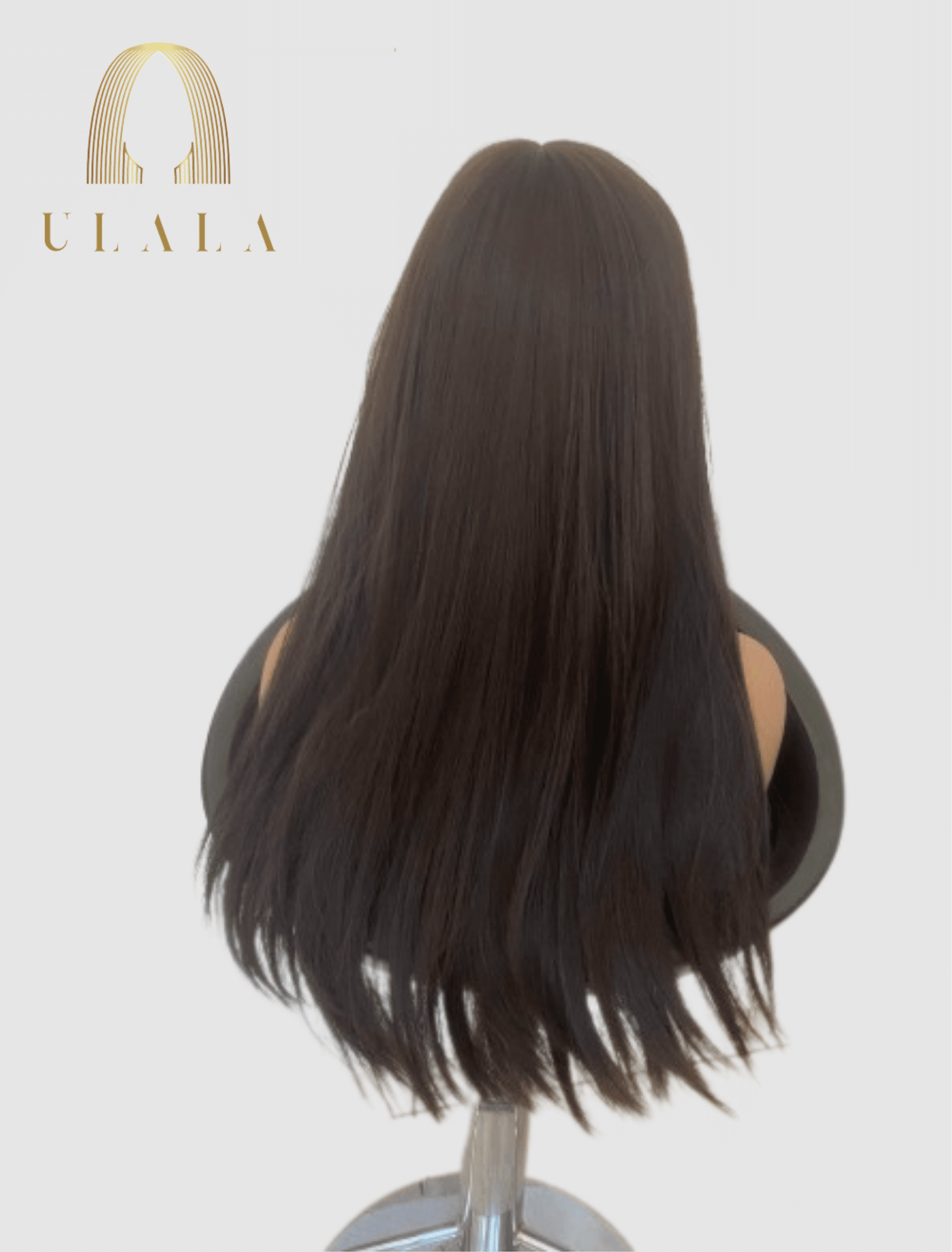 természetes hosszú barna paróka