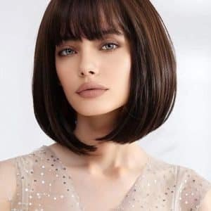 barna valódi haj paróka