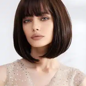 barna valódi haj paróka