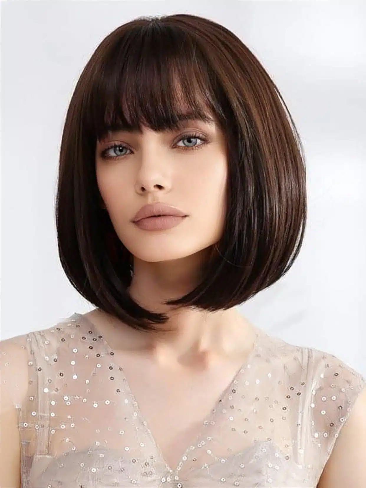 barna valódi haj paróka