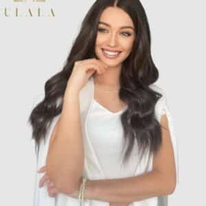 hosszú sötétbarna paróka