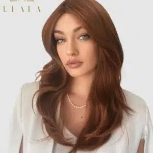 hosszú vörös paróka