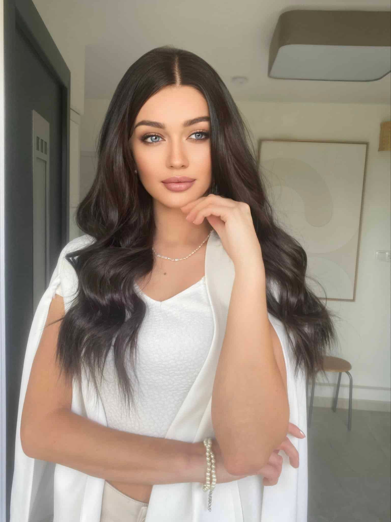 sötétbarna paróka eladó