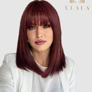 Burgundy paróka eladó