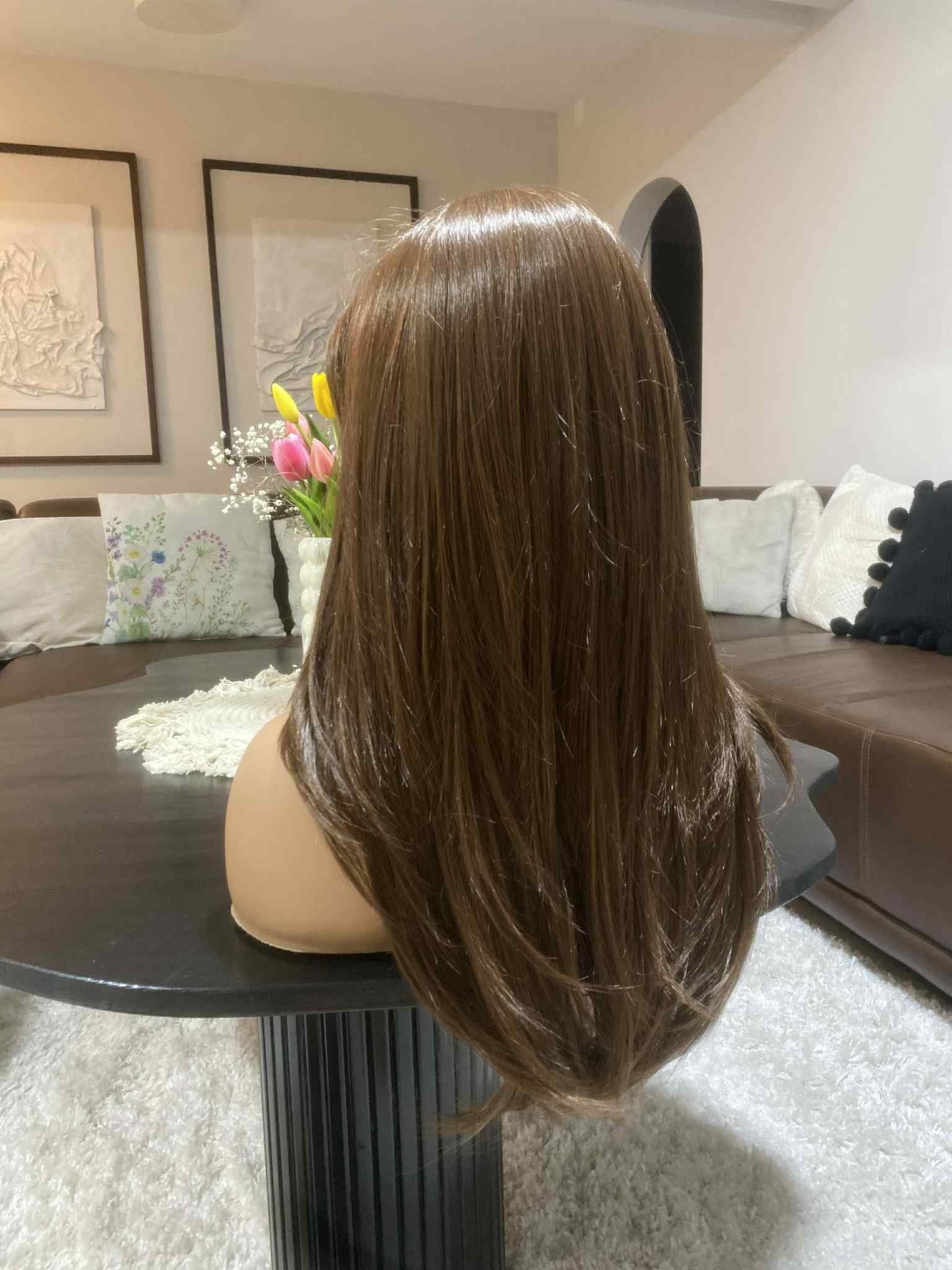 Hosszú barna paróka kemoterápia